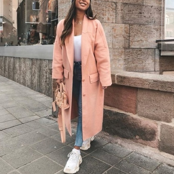 Zara Jackets & Blazers - Zara Wool Blend Drop Shoulder Oversized Midi Coat